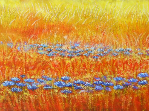 Auksaplaukė vasara 120x50 - Oil painting