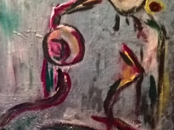 happy - Acrylic painting