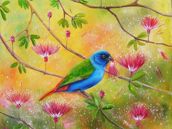 Vasaros spalvos 40x35 - Oil painting