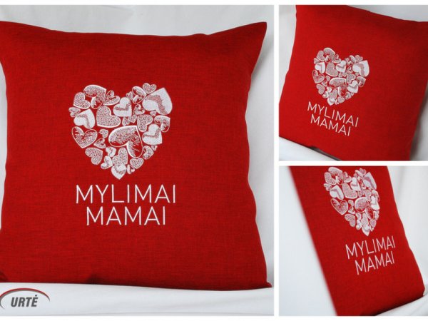 Mylimai Mamai - dekoratyvinė pagalvėlė 3