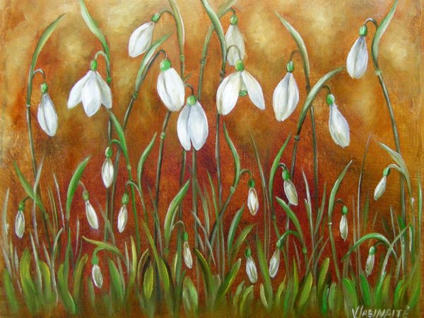 Snieguolės 30x25 - Oil painting