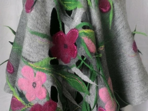 Veltas pilkas gėlėtas šalis - Wraps & cloaks
