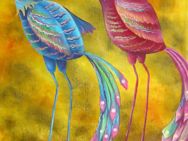 Žavinga pora 40x70 - Oil painting