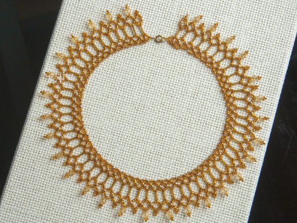 Collar Gold Glitter - Biser