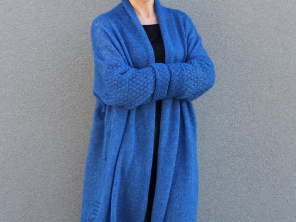 Kardiganas"Vėjo nublokšti" - Machine knitting