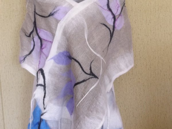 veltas šalis su linu "švelni pastelė" 1