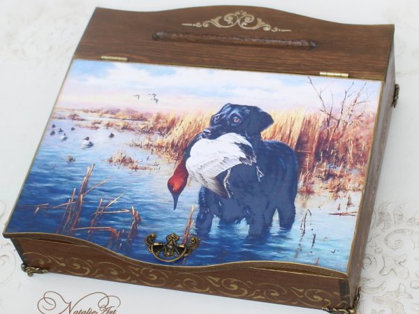 Dėžutė dokumentams - Decoupage