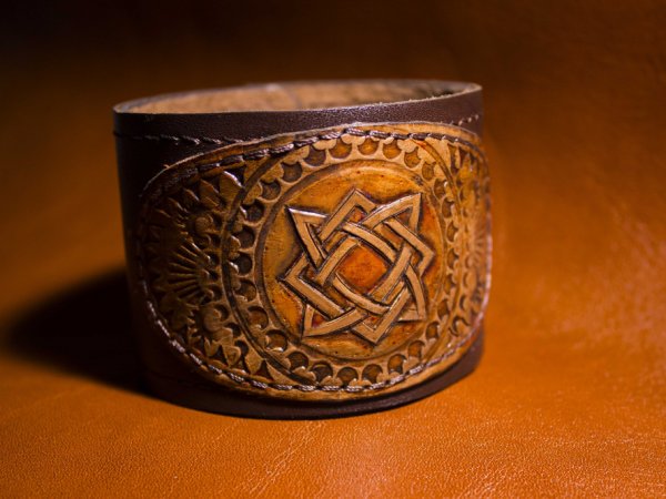 Natiral leather bracelet  - Leather articles