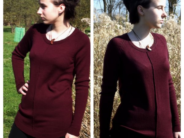 Tunic "Dark Burgundy color" 2