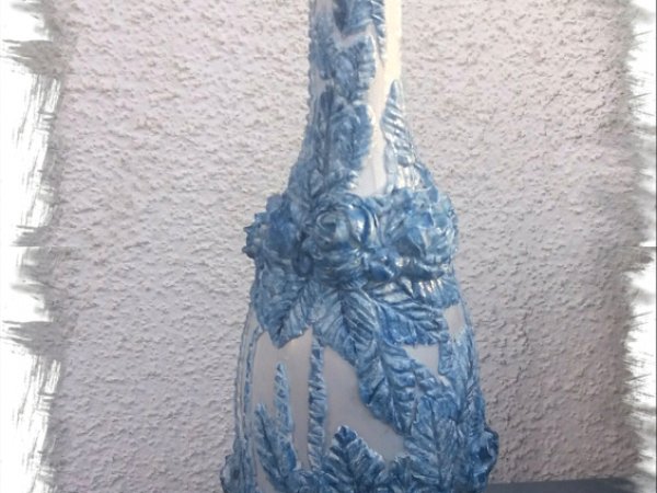 Ledo gėlės - Decorated bottles
