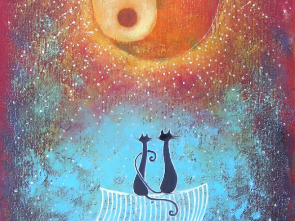 Dviese II 40x60 - Oil painting