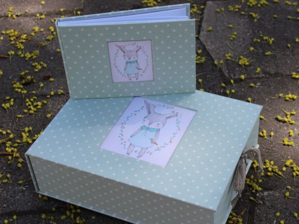 rinkinys mergaitei "Mint kiškutis" - Albums & notepads