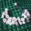 Bracelet Vintage Roses - Bracelets - beadwork