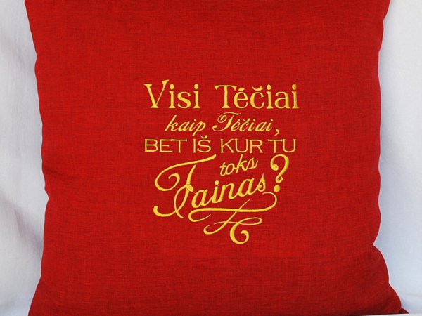 Visi Tėčiai kaip Tėčiai, bet iš kur Tu toks Fainas?! Pagalvėlė - Pillows