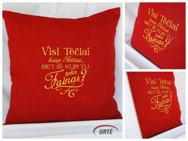 Visi Tėčiai kaip Tėčiai, bet iš kur Tu toks Fainas?! Pagalvėlė 3