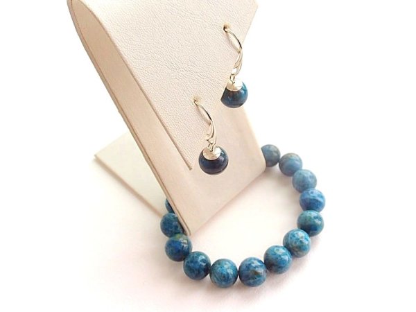 Apatite earrings and bracelet 3