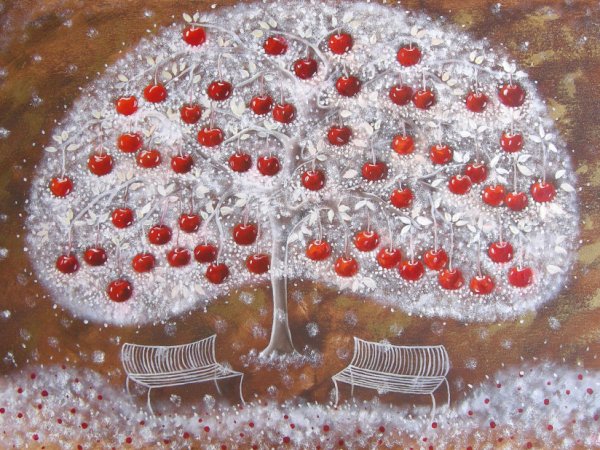 Rojaus vyšnia 80x50 - Oil painting