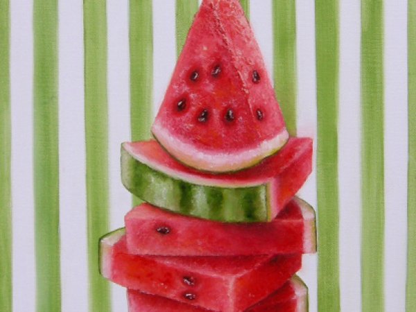 Arbūzų manija 30x70 - Oil painting
