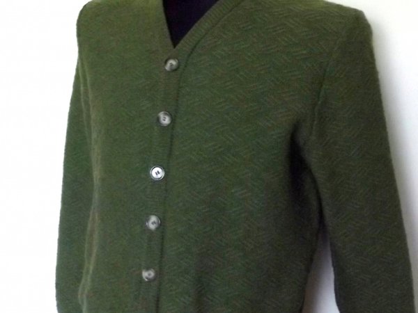 Men's sweater "Forest moss" - Machine knitting