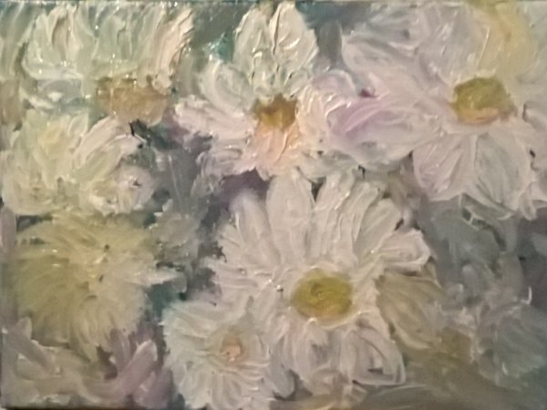 camomille - Oil painting