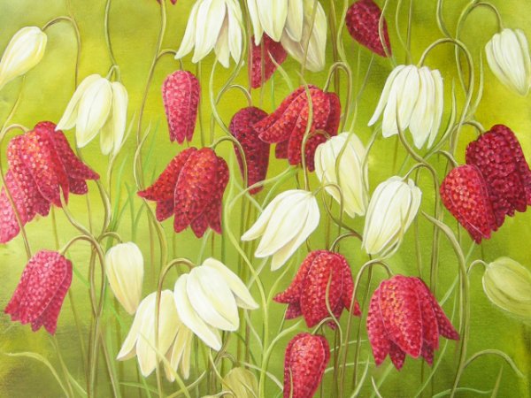 180 eur_Šachmatinės margutės_ 45x70 - Oil painting
