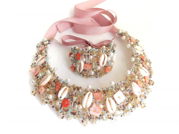 Sea complect: necklace and bracelet - Kits