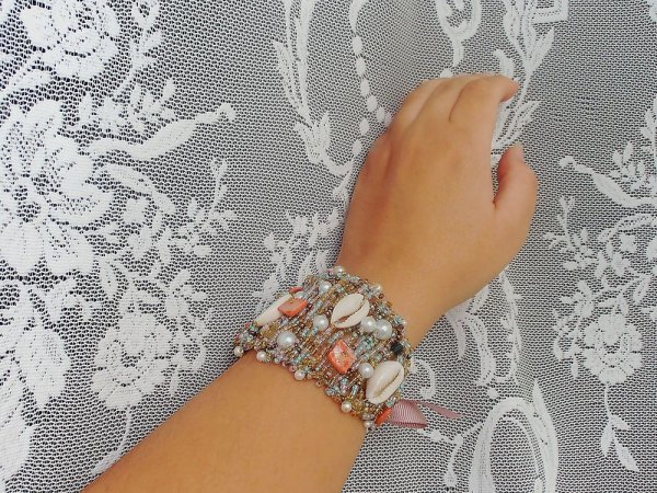 Sea complect: necklace and bracelet 3