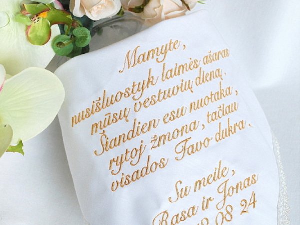 Nosinaitė mamai vestuvių proga 2
