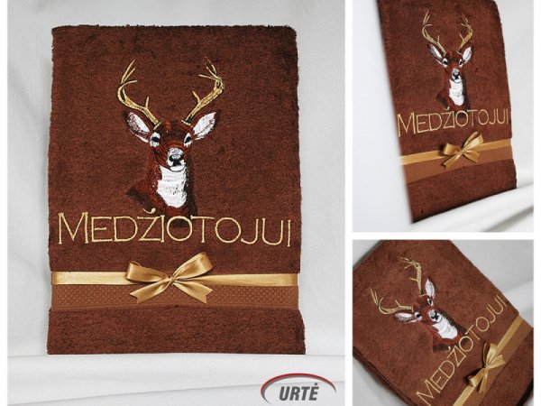Dovana medžiotojui - siuvinėtas rankšluostis - Medžiotojų vadovas 3