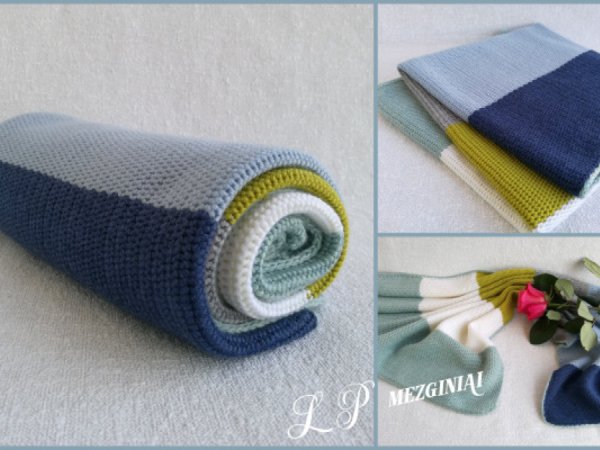 Baby blanket - Machine knitting