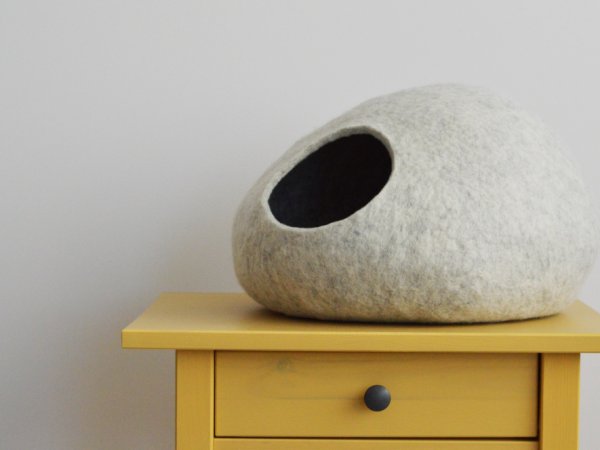 Light grey color cat bed 3