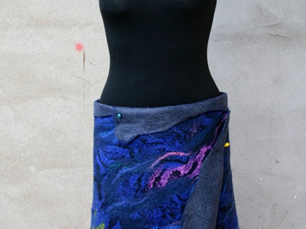 Veltas sijonukas ,,MĖLYNĖS ,, - Skirts