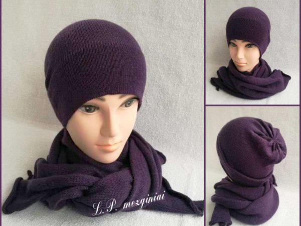 Merino vilnelės komplektas suaugusiam - Machine knitting