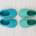 Baby booties made in custom colors - Shoes & slippers - felting