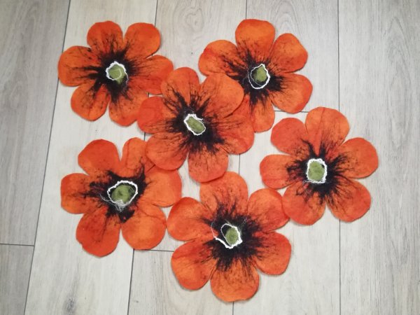 Veltos servetėlės oranžinės spalvos. 2