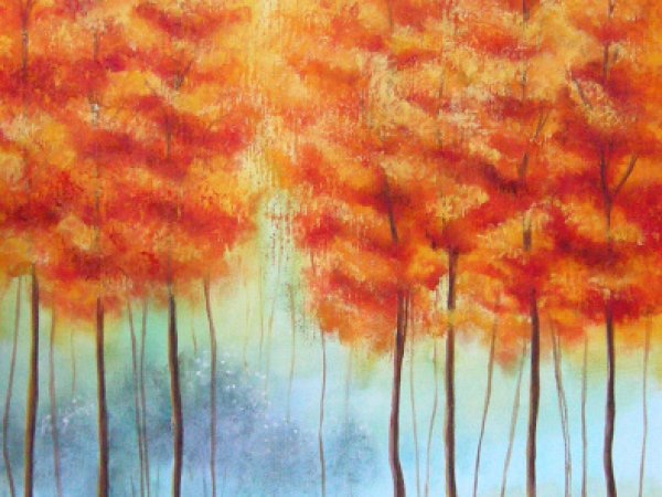 Rudens magija 40x90 - Oil painting