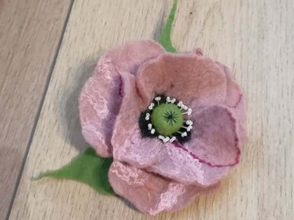 Velta gėlė "sendinta rausva aguona" - Flowers