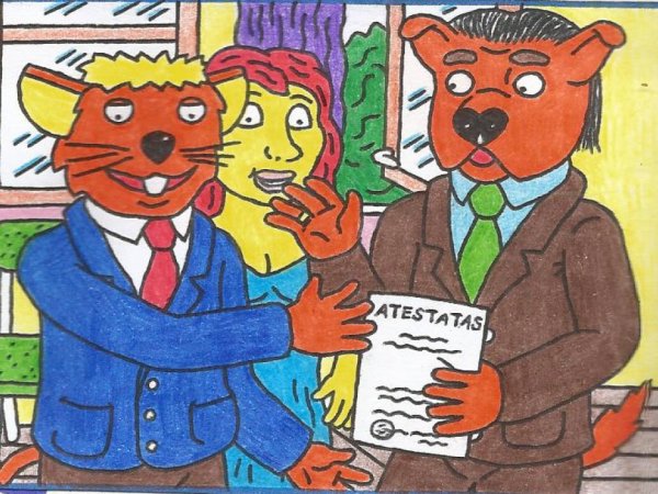 Dešimtokų Išleistuvės Kėžių kaimo pagrindinėje mokykloje - Paveikslai, paveiksliukai