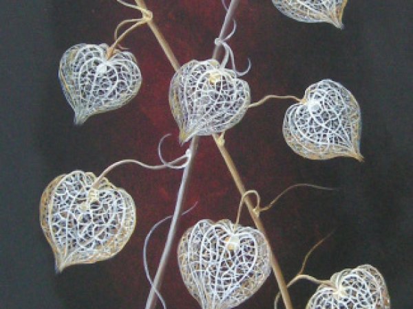 Sidabriniai dumplainiai 30x90 - Oil painting