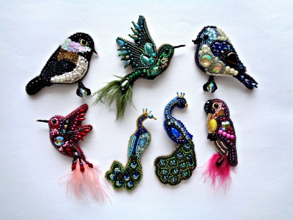 Paukščiai - Brooches