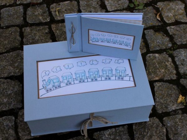 krikšto rinkinys "Traukinukas" - Albums & notepads