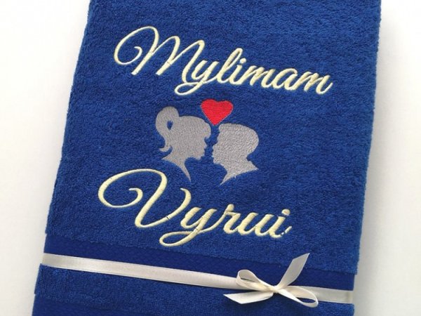 Rankšluostis "Mylimam vyrui' - Needlework