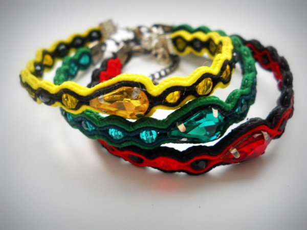 sutažo apyrankės "Mini II" - Soutache
