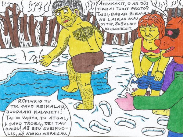 Katinų "Papyvesio" sodyboje lankėsi labai pikta sveikuolių pora iš Kauno - Pictures