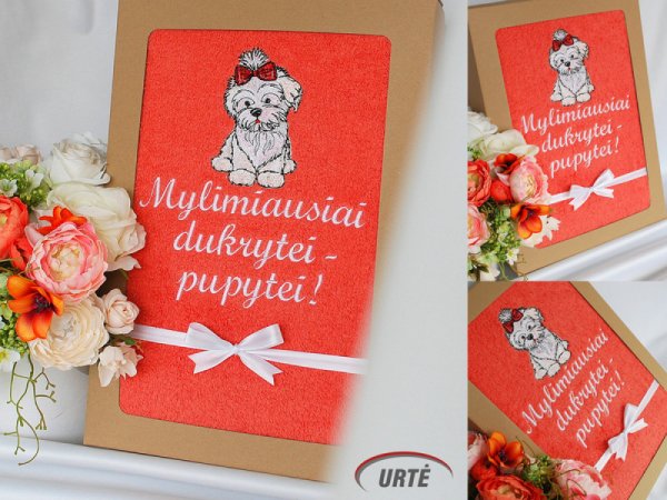 Medvilninis rankšluostis Maltos bišonų mylėtojai! 2