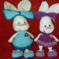 Easter bunny girl - Dolls & toys - needlework