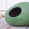 Olive green color pet bed - For pets - felting