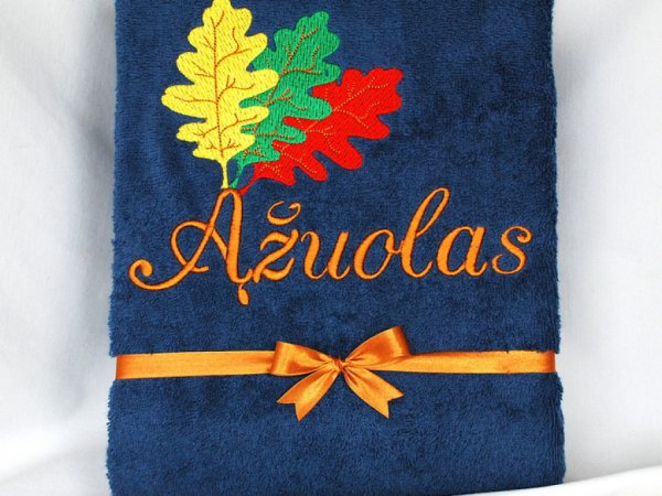 Lietuva - Ąžuolo trispalvė - Siuvinėtas chalatas 2