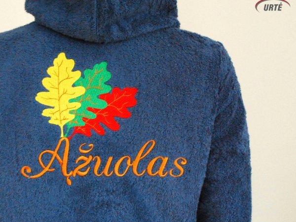 Lietuva - Ąžuolo trispalvė - Siuvinėtas chalatas 1
