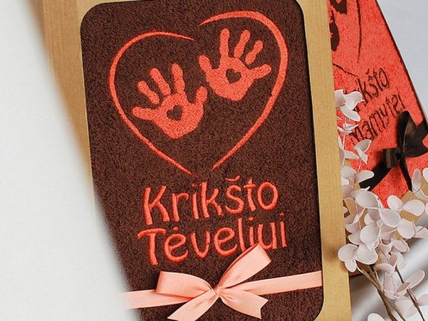 Dovana krikšto tėvams - siuvinėti rankšluosčiai - Mylimos rankytės 2